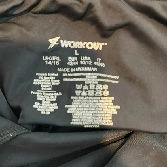 Workout Black Graphic Leggings - Picture 9 of 9